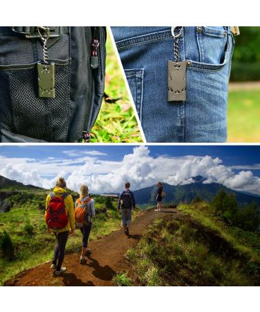 Binboll Stainless Steel Emergency Whistle Keychain - High Decibel Three Tubes Whistle for Safety and Self Defense - Buy Online on GoSupps.com