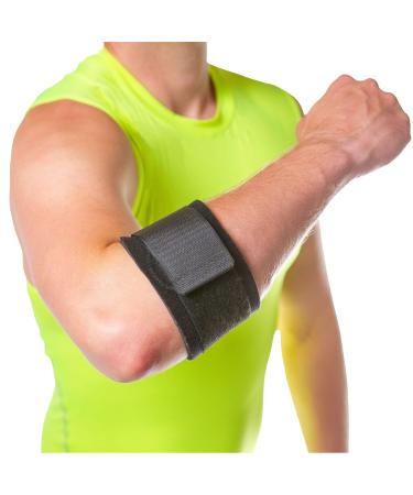 BraceAbility Counterforce Brace - Tendonitis Strap Support Band for Tennis & Golfers Elbow Pain