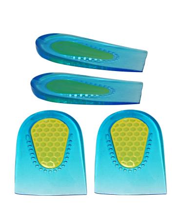 KidSole Shock Absorbing Lightweight Gel Heel Cups For Kid's With Sensitive Heels  Heel Spurs  Plantar Fasciitis  or Ankle Pain (Clear) (Kid's Size 0-3)