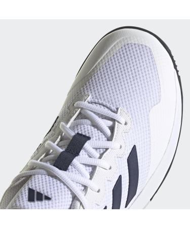 Adidas Men's Gamecourt 2 M Shoes - Low Top (Non-Football) | Size 36 2/3 EU | Ftwr White & Team Navy Blue - Best for International Shipping - Buy Online on GoSupps.com