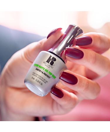 Red Carpet Manicure Fortify & Protect Super Matte Top Coat | Top Coat Essentials | Matte Gel Nail Top Coat Top Coat Gel Nail Polish | 0.30 Fl. Oz. - Buy Online on GoSupps.com