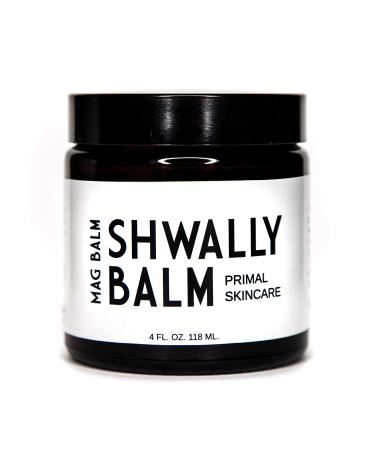 Shwally Paleo Magnesium Oil Cream - A True Seed-Oil Free & Primal Mag Balm - 100% Grass Fed Tallow Avocado Extra Virgin Olive Oil With Zechstein Magnesium - Mild Geranium-Rose Scent