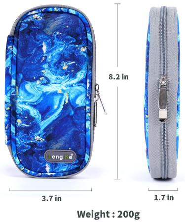 LengKe Insulin Cooler Travel Case - Portable Diabetic Medication Bag with Ice Pack (Quicksand Blue) - Buy Online on GoSupps.com