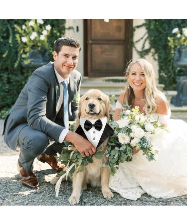 Buy Narrow Dog Smoking Bandana - Adjustable Formal Neckerchief for Weddings & Birthdays - Stylish Dog Costumes (L) - Buy Online on GoSupps.com