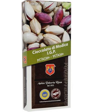  sicilia bedda Sicilia Bedda - Pistachio cream 220 g with Modica IGP chocolate with pistachio Gr. 100 - Gluten Free Latex Free and Vegan Products (1 Cream with 1 Chocolate) - Buy Online on GoSupps.com