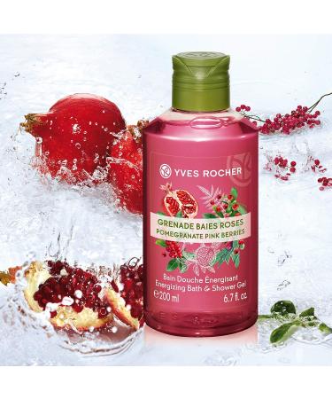 Yves Rocher Energizing Bath and Shower Gel - Pomegranate Pink Berries | International Shipping Available - Buy Online on GoSupps.com
