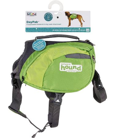 Outward Hound Daypak Green Dog Saddleback Backpack - Large - Buy Online on GoSupps.com