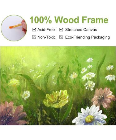 4 Pack Stretched Canvases for Oil & Acrylic Paint - 3x5, 5x7, 8x10, 10x12 Primed Canvas Blank Painting Set - Buy Online on GoSupps.com