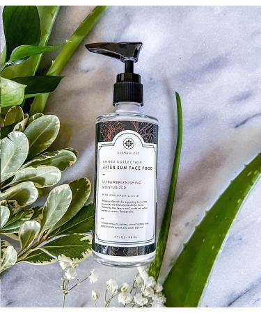 After Sun Unisex Face Food - Aloe Vera & Baobab Sunburn Relief Heals & Soothes Skin - Moisturizer with Hyaluronic Acid - 4 fl oz - Buy Online on GoSupps.com