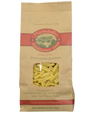 Montebello Organic Strozzapreti, 16 Ounce, 5 Count 1 Pound (Pack of 5)