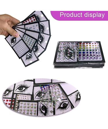 10 Blatter Glitzer Steine - Self-Adhesive Rhinestones for Face & Nail Art | Festival Accessories for Girls & Women - Buy Online on GoSupps.com