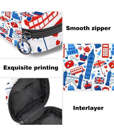Storage Bags for Women's Bandages & Menstrual Cup | British London Icon | Portable Tapes for First Period - Buy Online on GoSupps.com