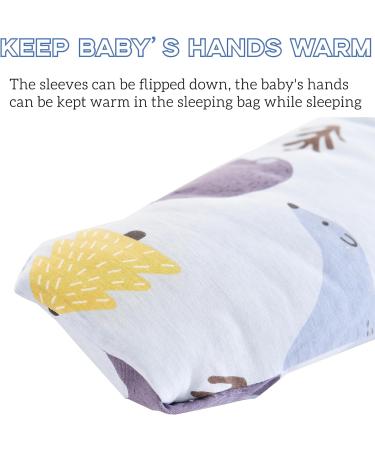 Chilsuessy Baby Sleeping Bag with Detachable Long Sleeves | 2.5 Tog Wearable Blanket for Winter | Blue Polar Bear Design | 2-4 Years - Buy Online on GoSupps.com