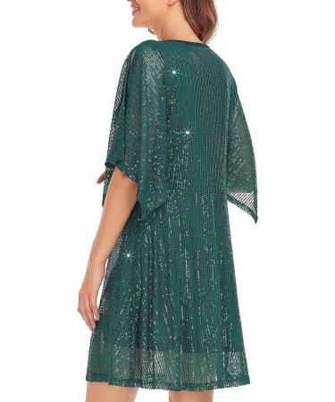 Buy HANXIULIN Women's Elegant Winter Evening Dress | Casual Short Glitter & Sequin Cocktail Dress - International Shipping Available - Buy Online on GoSupps.com
