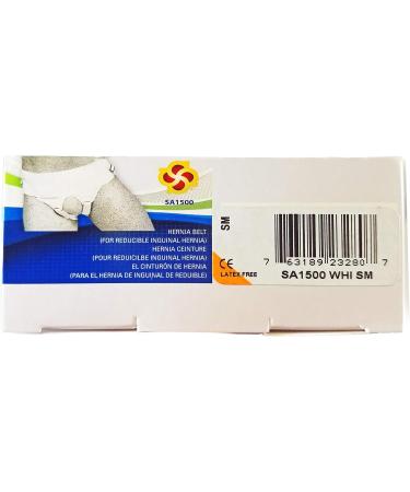 Hernia Truss Double for Men - White Size Small (30-35 Inches Waist) | Best International Shipping - Buy Online on GoSupps.com