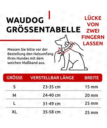 Reflective Nylon Dog Collar for All Sizes - Adjustable Luminous & Durable | Waudog - Buy Online on GoSupps.com