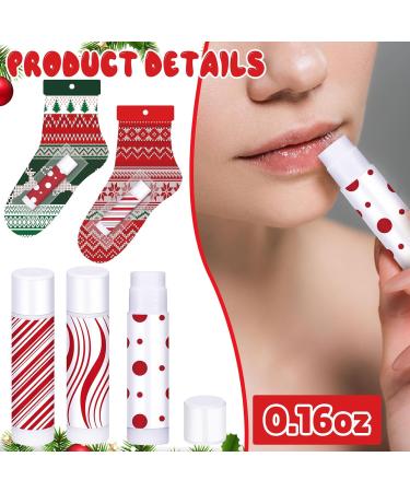 Leelosp 25 Pack Christmas Lip Balm Bulk Christmas Santa Sock Candy Peppermint Cane Scented Lip Balms Bulk Holiday Favor Gifts Xmas Party Gifts Xmas Items Stocking Stuffers for Women Men Staff Employee Christmas Socks 25 - Buy Online on GoSupps.com