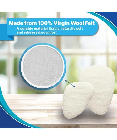 hAPad White Metatarsal Pads for Pain Relief - Small 1/4 - Pack of 6 Pairs - Buy Online on GoSupps.com