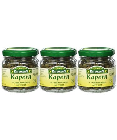 Buy Feinkost Dittmann Capers in Sea Salt - 6 x 90g Glass Jars | Premium Quality International Shipping - Buy Online on GoSupps.com