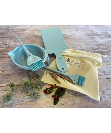 Kumi Professional Wheat Eco-Friendly Blue 4 Piece Tint/hair dye Set - This hair dye bowl and brush kit is ideal for professional or home use. Ideal home hair dye kit. - Buy Online on GoSupps.com