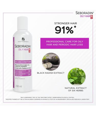 Seboradin Hair Conditioner 200ml | Flushing for Oily Hair Dandruff Psoriasis & Hair Loss - Scalp Care for Men & Women - Buy Online on GoSupps.com
