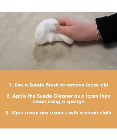Suede Cleaner 125ml - Removes Dirt & Grime from Shoes, Bags, Clothing & Sofas - Safe for Suede & Nubuck - Buy Online on GoSupps.com