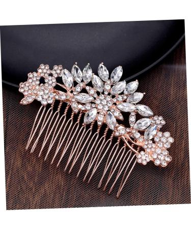 FRCOLOR 1pc Crystal Hair Comb Wedding Combs Hair Combs Hair Barrettes for Women Rhinestone Hair Clip Bridal Side Combs Womens Hair Clips Rhinestone Haircombs Simple Bride Accessories - Buy Online on GoSupps.com