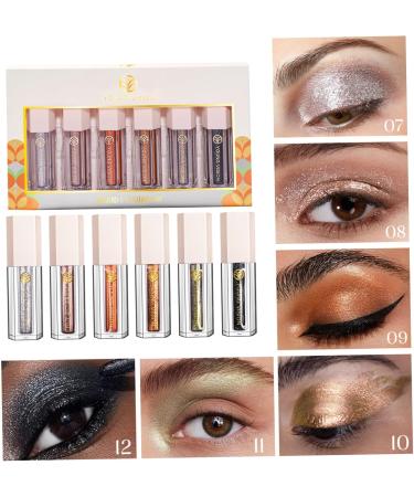 WOONEKY 6pcs Eye Shadow Set Metallic Eye Shadow Tear Stick Highlighter Miss Liquid Eyeshadow Brighten 1 count (Pack of 1) As Shown - Buy Online on GoSupps.com