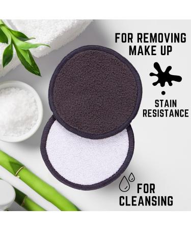 Reusable Makeup Remover Pads Set - Eco-Friendly Bamboo Cotton I 18 Washable Face & Eye Pads I Includes Natural Konjac Sponge & Holder Box I Sustainable Beauty Products - Buy Online on GoSupps.com