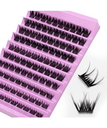 HBZGTLAD 100 Bundles 3D Fluffy Mink Individual Eyelashes | Thick Natural Fake Eyelash Extensions for Makeup (D38) - International Shipping Available - Buy Online on GoSupps.com