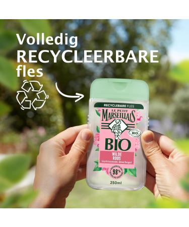 JOHNSON JOHNSON Le Petit Marseillais refreshing organic shower gel with organic wild rose organically certified formula and dermatologically tested 250 ml - Buy Online on GoSupps.com