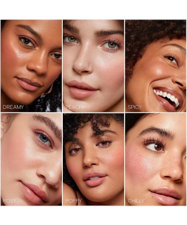Saie Dew Blush - Cream Gel Cheek Tint for Dewy Glow - Doe Foot Wand Applicator - Dreamy (0.40 oz) - Buy Online on GoSupps.com