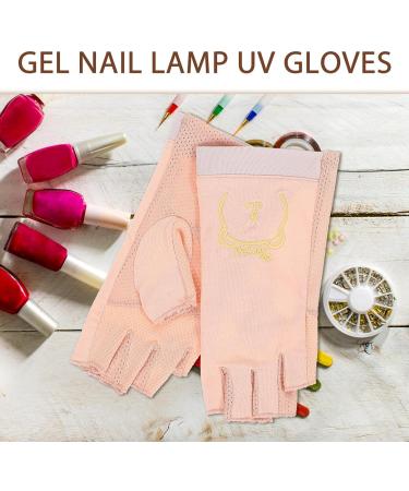 Beaupretty 1 Pair Golf Glove Gel Nail Lamp Uv Uv for Gel Nail Lamp Nail Uv Protection for Women Nail Art Anti-uv Uv Nail Fingerless Nail Supplies - Buy Online on GoSupps.com