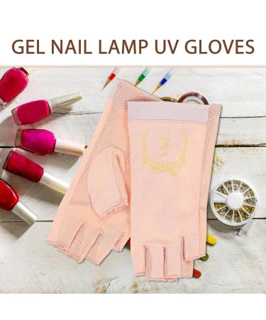 minkissy 1 Pair Gel Manicure Gloves Half Finger Gloves Nail Uv Gloves Hand Protective Gloves Golf Glove Manicure Gloves Anti Uv Nail Art Accessory Sun Protection Nail Cotton - Buy Online on GoSupps.com