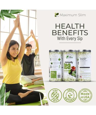 Maximum Slim Immunity Tea - Elderberry Eucalyptus Ginger - Buy Online on GoSupps.com