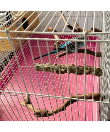 Natural Wood Bird Ropes Set - 5 Piece T-Shape Seating for Nymphic Canaries & Cage Accessories - Buy Online on GoSupps.com