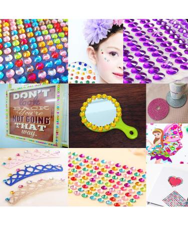 4032 Pieces 6mm Colorful Bling Rhinestone Sticker Sheet - Self Adhesive Gems for Scrapbooking, DIY Crafts & Wedding D cor - Buy Online on GoSupps.com
