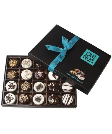 20 Variety Gourmet Chocolate Covered Cookie Gift Basket - Prime Elegant Box for Birthday, Anniversary, Holiday | Oh! Nuts Chocolate Covered Oreos - Buy Online on GoSupps.com
