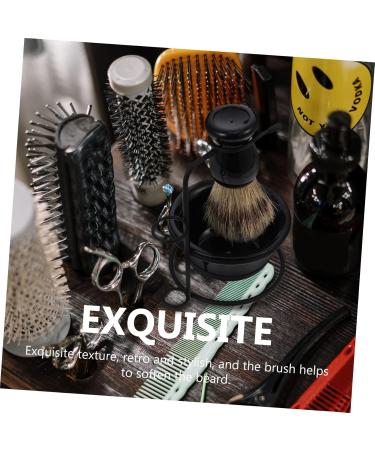 Frcolor 5-Piece Beard Care Set - Shaving Brush Razor Organizer & Shaping Bowl for Men | Stainless Steel Grooming Accessories - Buy Online on GoSupps.com