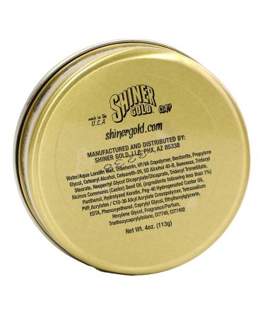 Shiner Gold Clay Pomade 4oz | Strong Hold | Matte Finish | Water-based | Coconut Scent - Buy Online on GoSupps.com