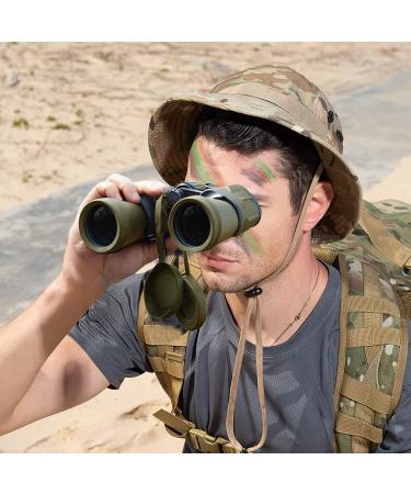 20x50 Military Binoculars with Smartphone Adapter - Waterproof Tactical Binoculars for Bird Watching, Hunting, Hiking - BAK4 Prism FMC Lens - Mud - Buy Online on GoSupps.com