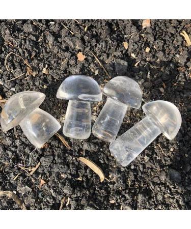 Home Decoration 40-50mm Crystal Mushroom Natural Clear Quartz Mushrooms Lovely Rose Crystal Gemstone Agaric Home Decoration Stones Obelisk 1pc - Buy Online on GoSupps.com