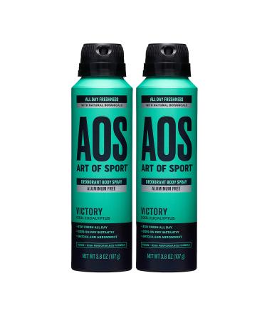 Art of Sport Men s Body Spray Deodorant Aluminum Free Eucalyptus Fragrance Made with Natural Botanicals Moisturizing Tea Tree Soap Made for Athletes Victory Scent 3.8 Ounce (Pack of 2) - Buy Online on GoSupps.com