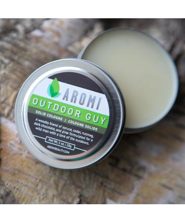 Aromi Solid Cologne | Woodsy Earthy Men's Fragrance Pine Spruce and Cedar Scent Vegan Cruelty-free Father's Day Gift Alcohol-Free (Outdoor Guy) - Buy Online on GoSupps.com