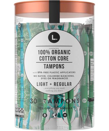 This is L. Organic Cotton Tampons DuoPack Light/Regular Absorbency 30 Count Light/Regular 42 Count - Buy Online on GoSupps.com