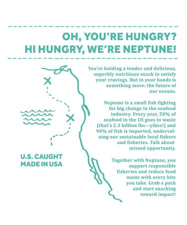 Neptune Wild Alaska Pollock Fish Jerky - Sweet Citrus Ginger - 2.2oz - Organic, Gluten-Free, Paleo - 25g Protein, 450mg Omega 3s - Sustainably Sourced - Small US Fisheries - Buy Online on GoSupps.com