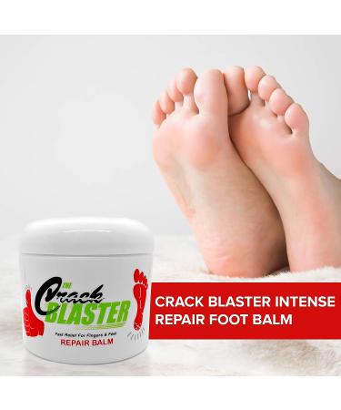 Crack Blaster Repair Balm - Intense Treatment for Dry Cracked Heels, Hands, Fingers, and Elbows - Fragrance-Free Skin Care - Buy Online on GoSupps.com