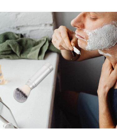 JECOMPRIS Mustache & Foaming Shaving Brush for Men - Portable Silver Razor & Beard Brush for Travel - Buy Online on GoSupps.com