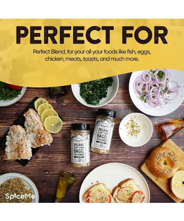 Organic Everything Bagel Seasoning 9.3 oz - Zero Calories | Premium Blend for Flavorful Dishes - Buy Online on GoSupps.com