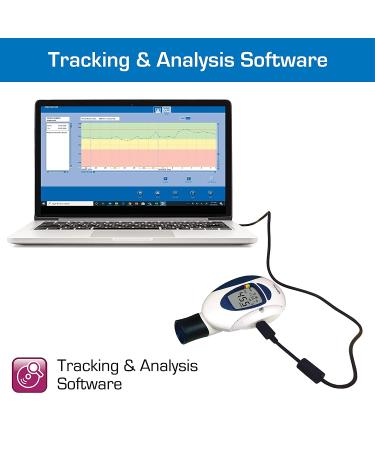 Microlife Digital Peak Flow Meter with FEV1 | Reliable Respiratory Spirometer for Home Monitoring Asthma & COPD - Buy Online on GoSupps.com